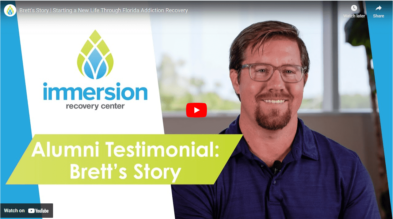 Brett C. Sobriety Story Immersion Recovery